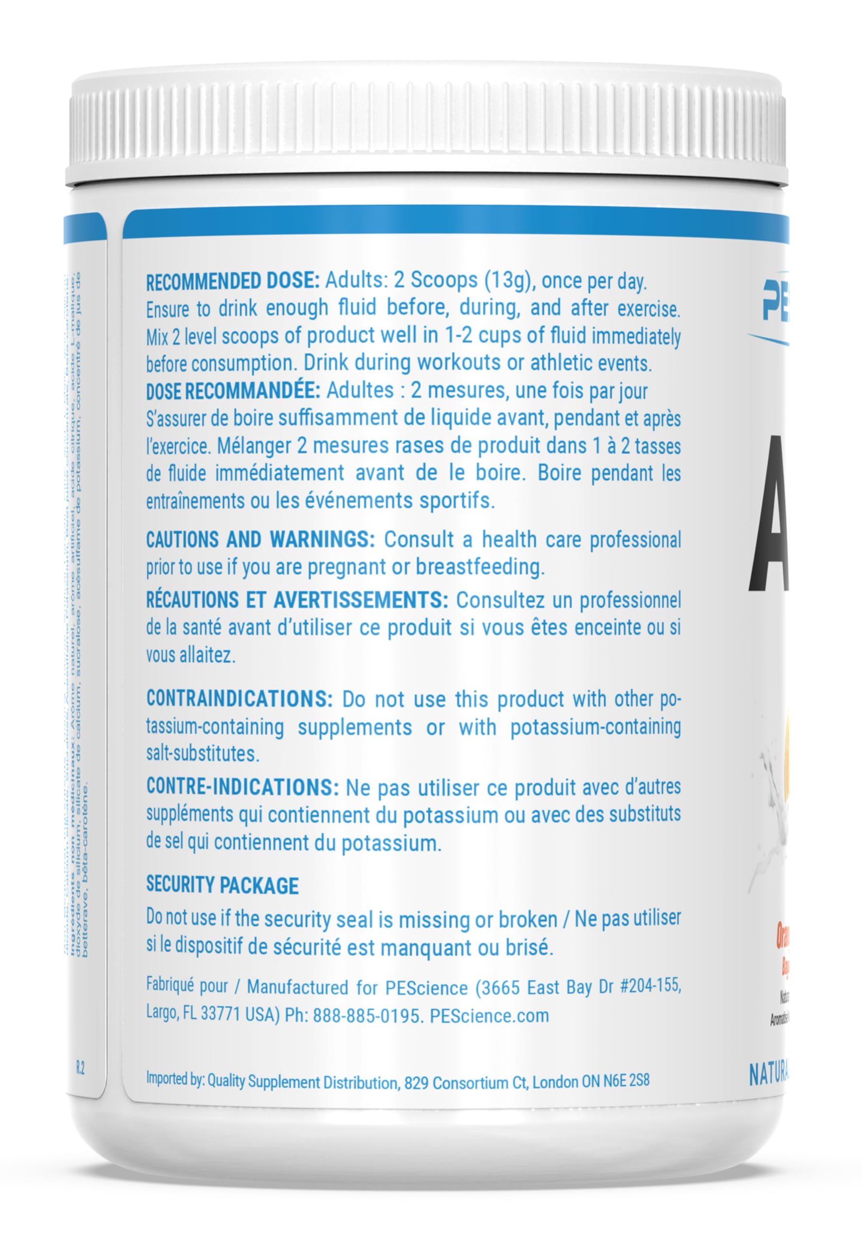 Scooper and prepared orange dreamsicle drink