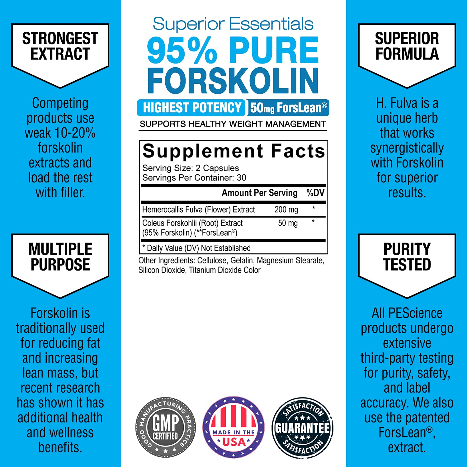 Label close-up showing ingredients and recommended dosage