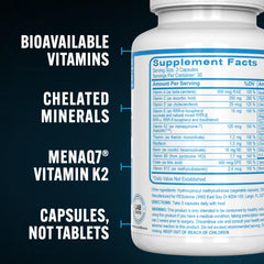 Serving size of 3 capsules for TruMulti men supplement