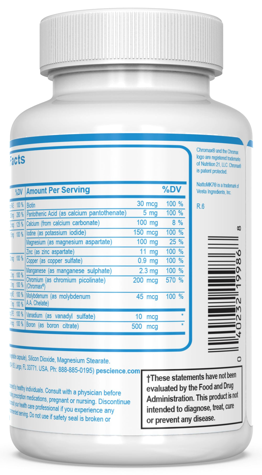 TruMulti multivitamin packaging and capsules