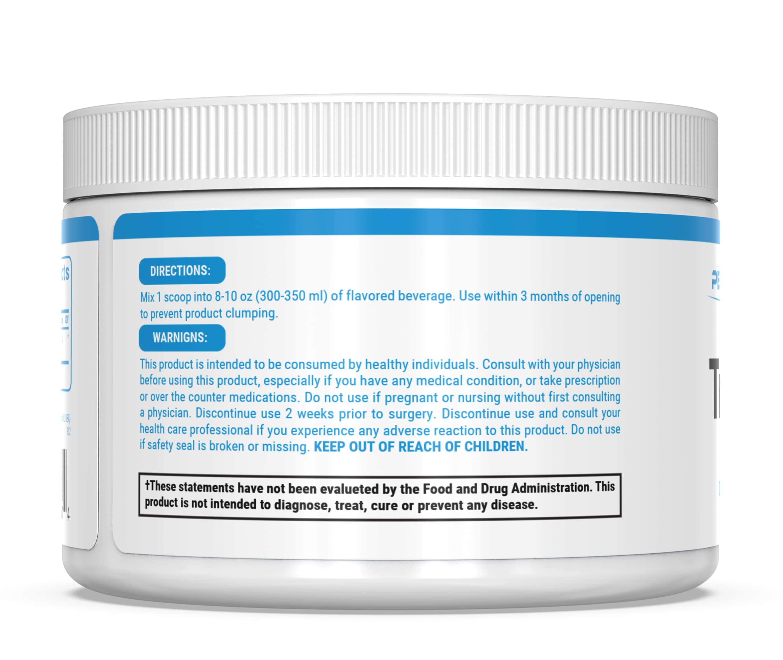 Third-party testing badge on TruCarnitine packaging