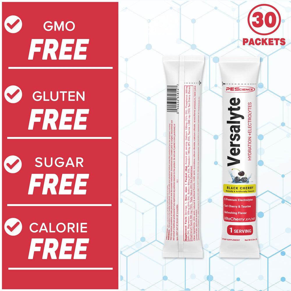 PEScience Versalyte ingredients panel highlights magnesium, calcium, potassium for hydration