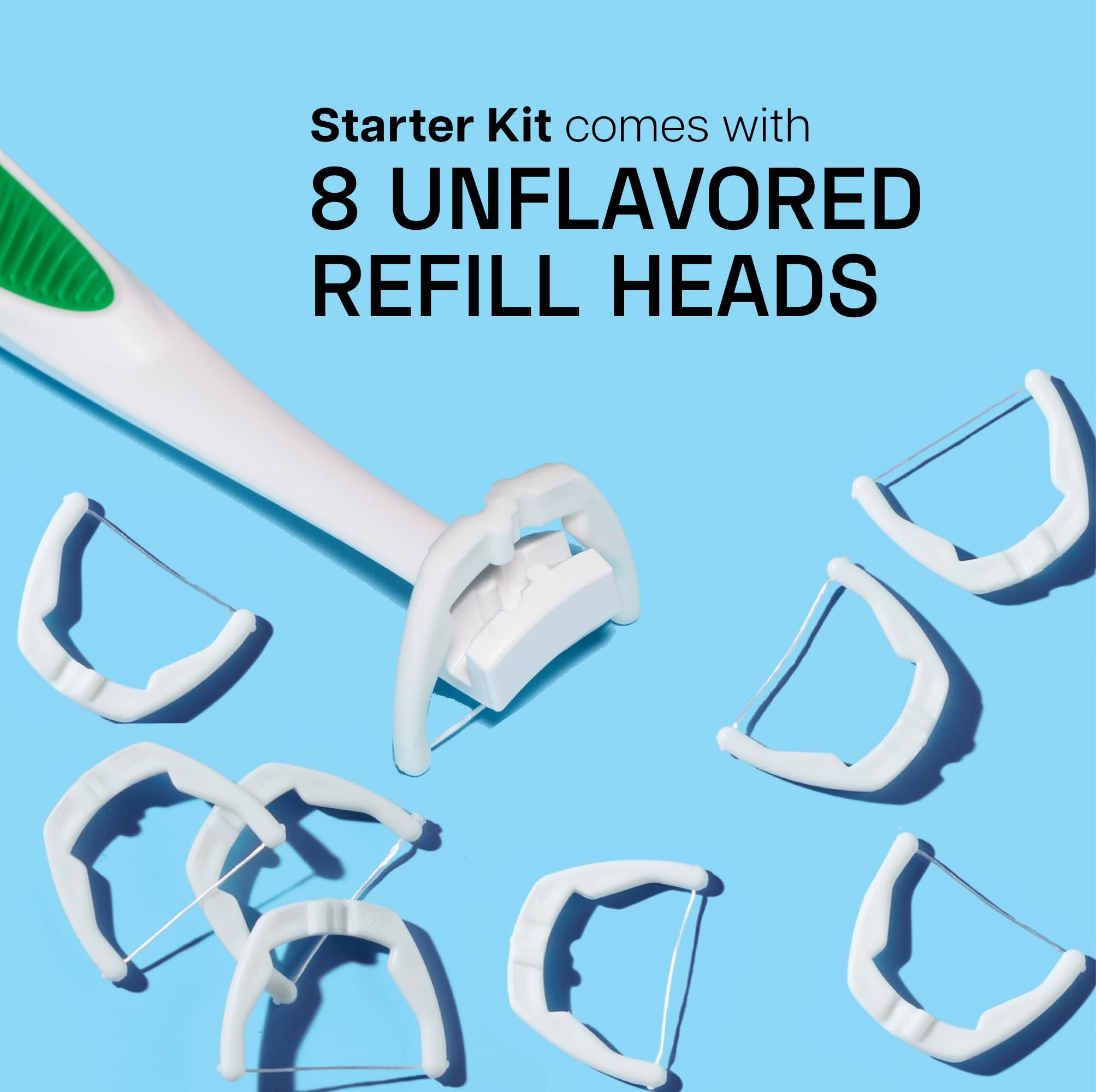 PFAS-free label on dental floss package
