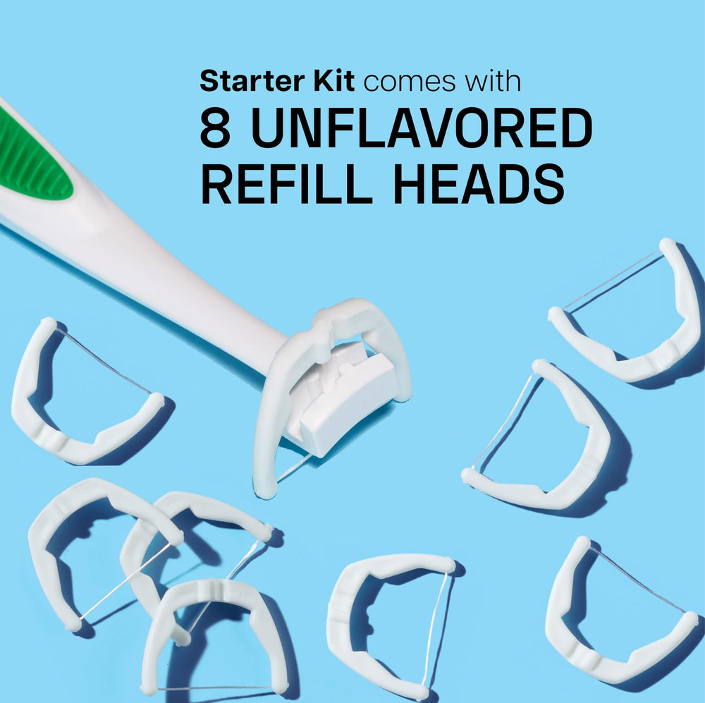 PFAS-free label on dental floss package