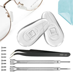 PFDHQS 5-pairs silicone eyeglass nose pads package front view