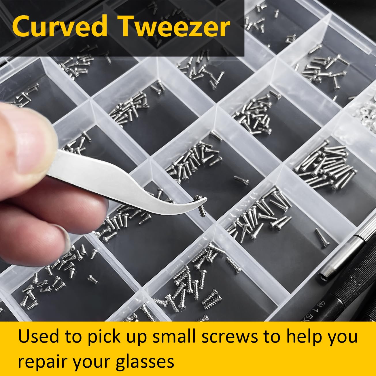 Stainless steel eyeglass screws for durability and rust resistance