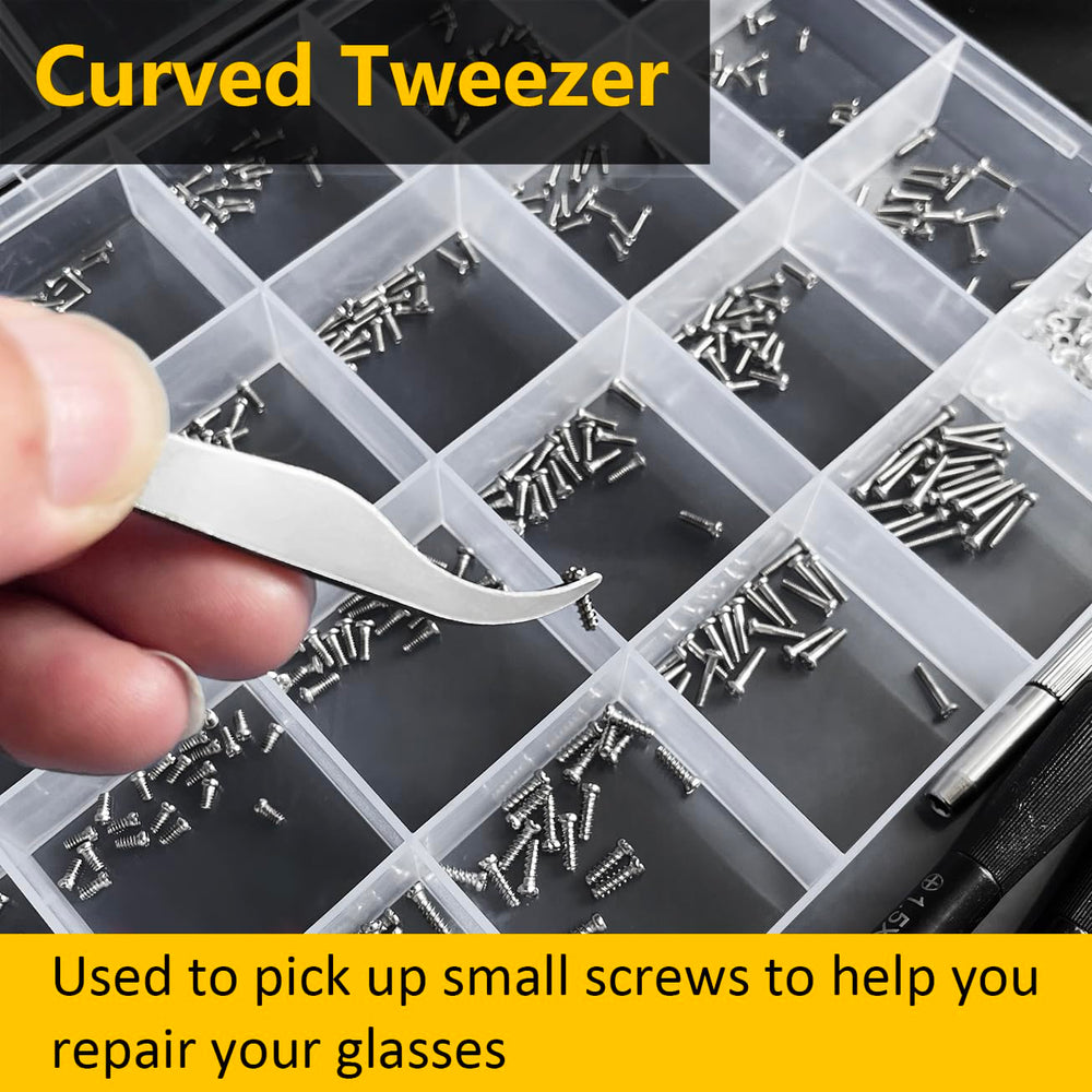 Stainless steel eyeglass screws for durability and rust resistance