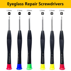 3-in-1 eyeglass screwdriver and precision screwdrivers with tweezers