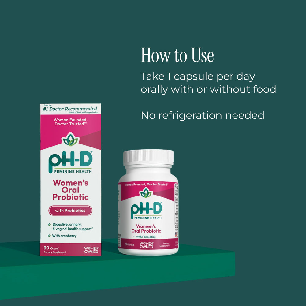 Made in the U.S.A. pH-D probiotic with prebiotic blend