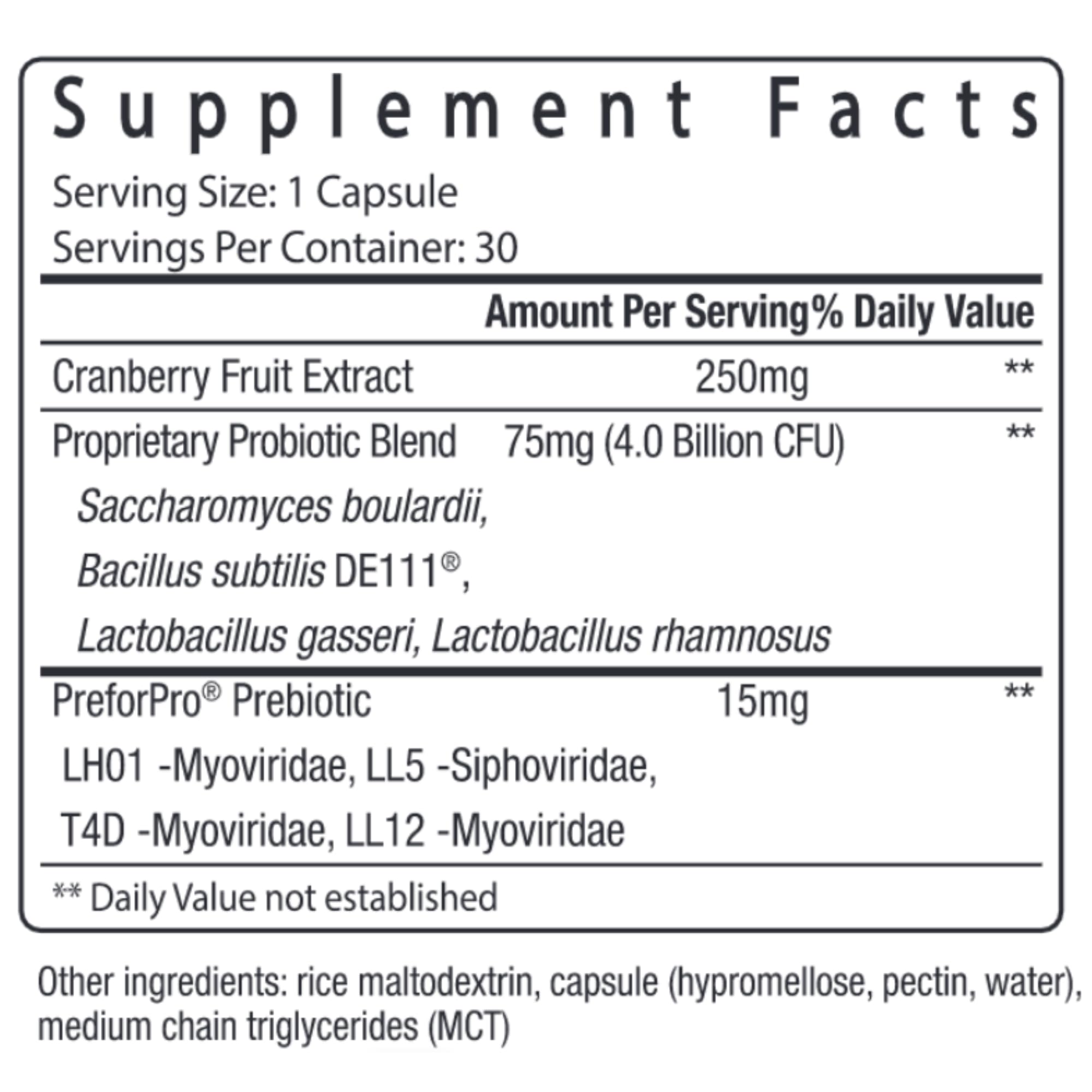 Supplements capacity 30 count packaging of pH-D