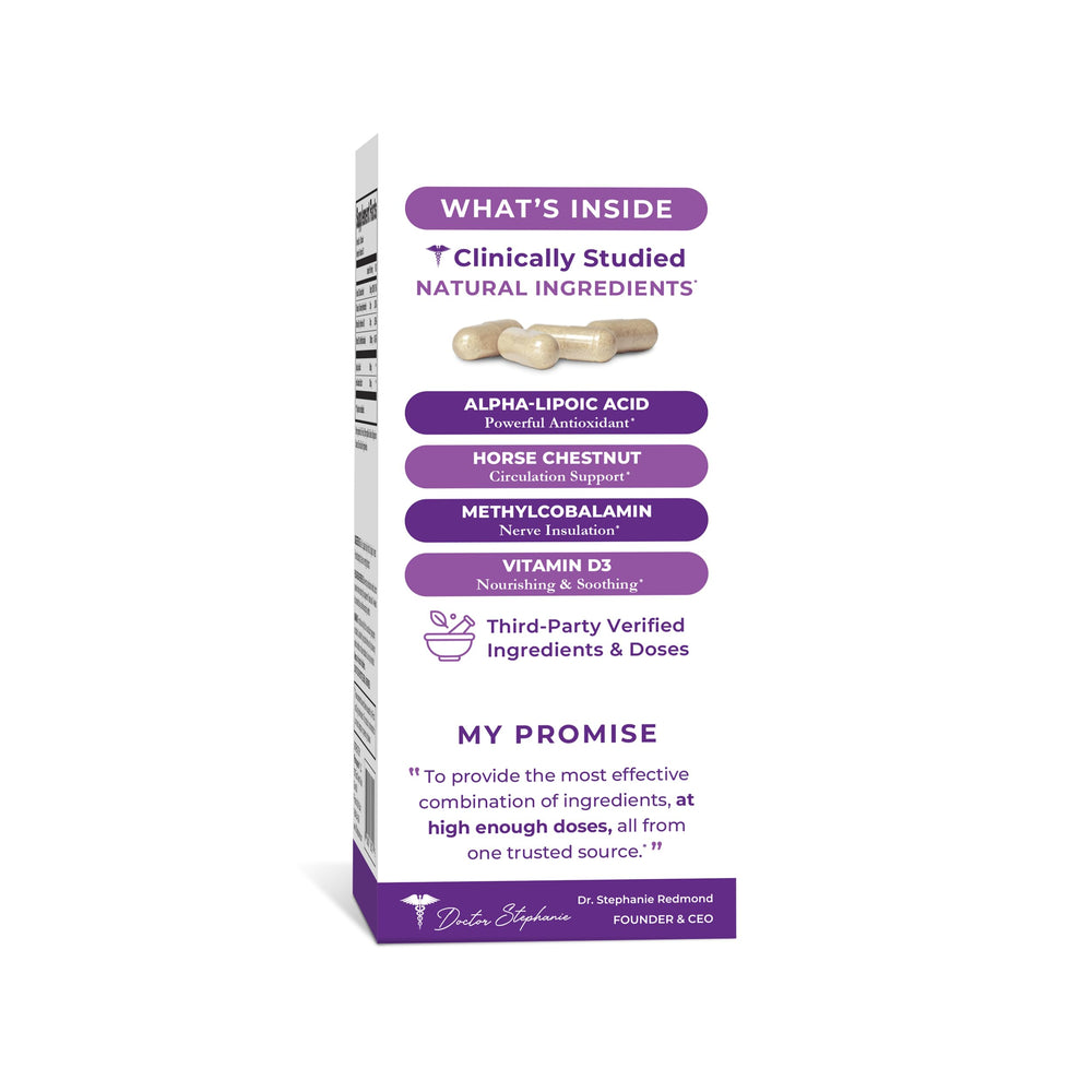 Nerve support for legs, feet, hands, and toes