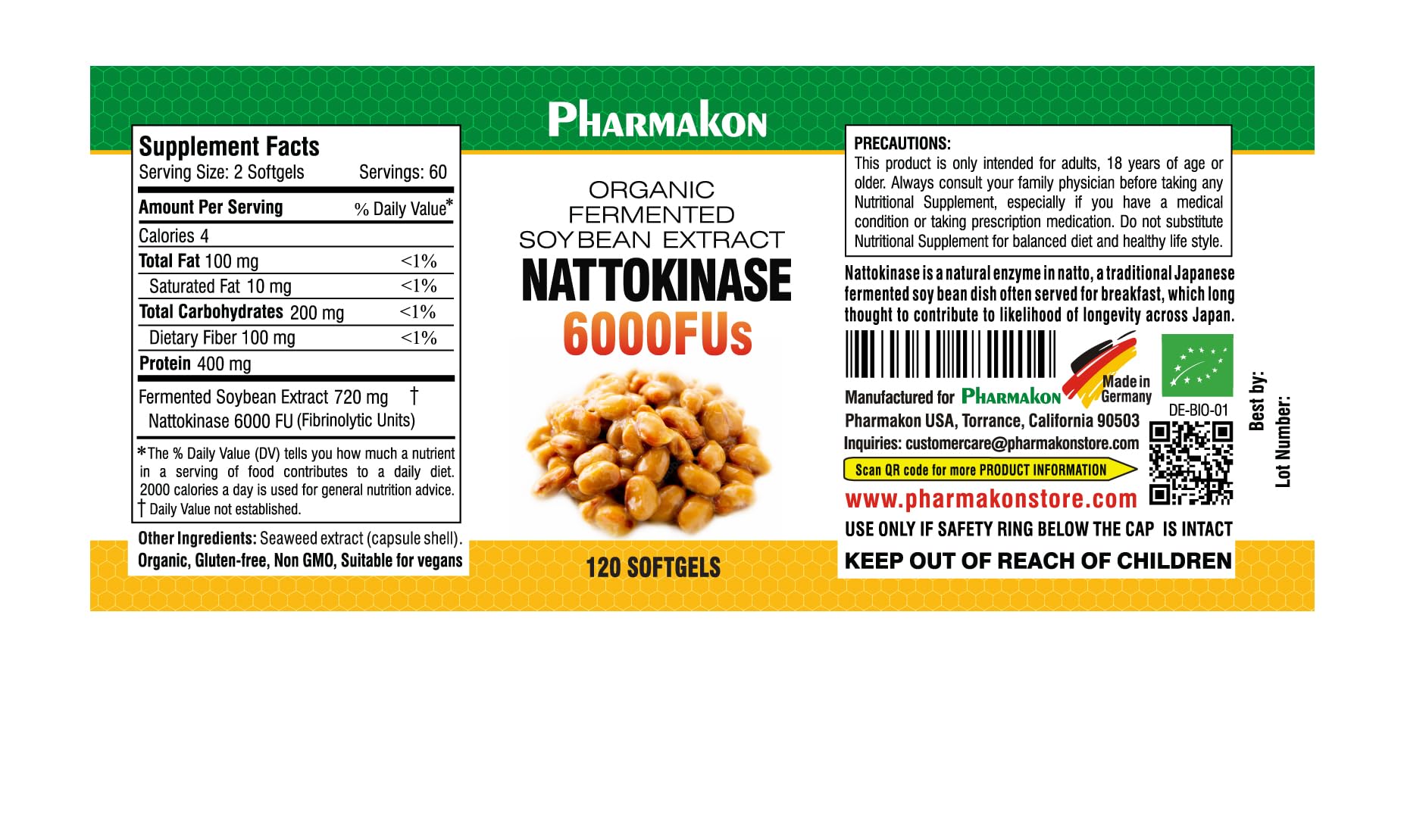 Fermentation process image of organic natto soybeans
