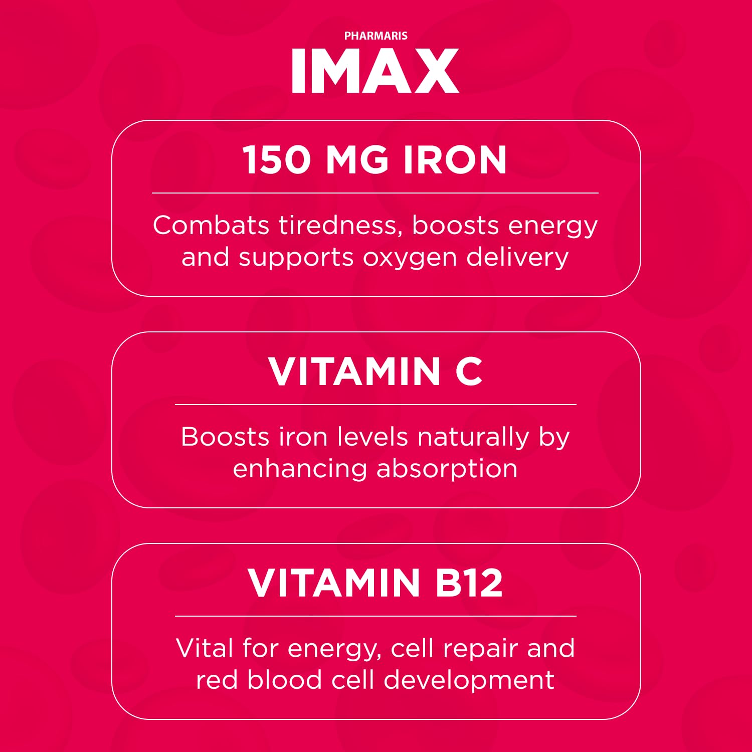 Pharmaris IMAX product label close-up
