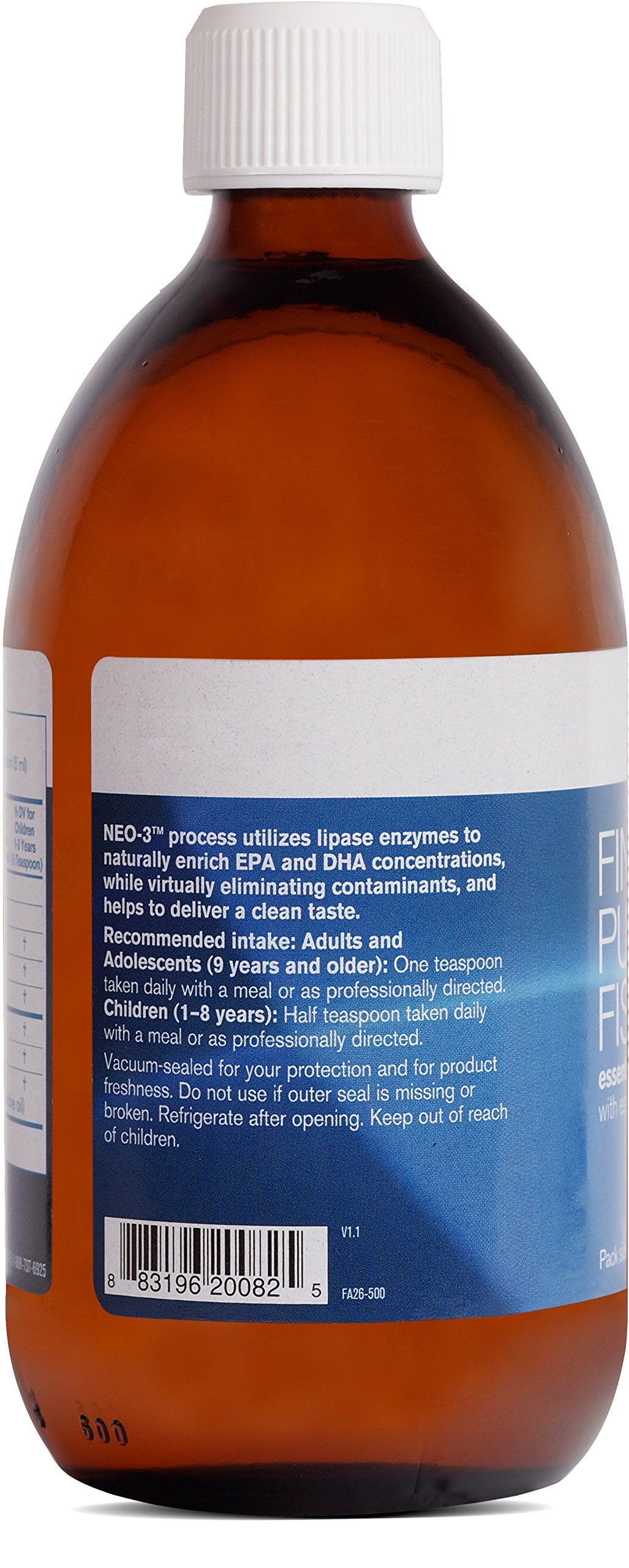 Pharmax Finest Pure Fish Oil packaging with orange flavor