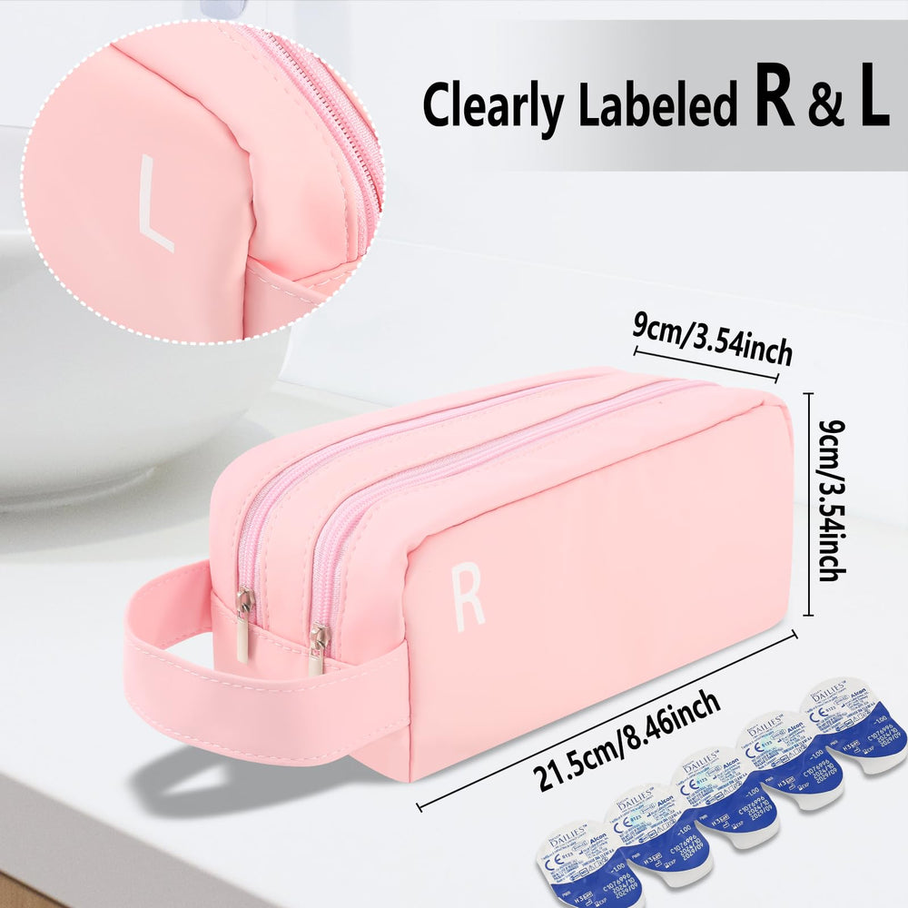 Two-zippered pockets design for organized storage