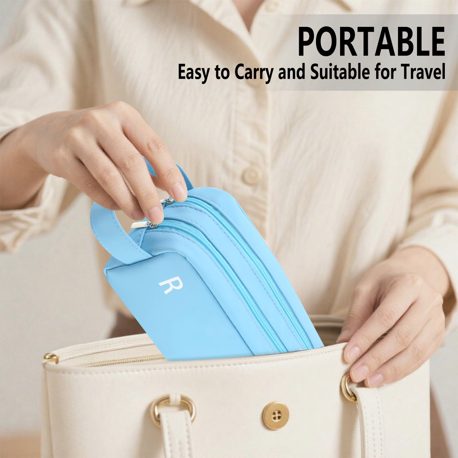 Versatile use: organizer stored with small accessories and lenses