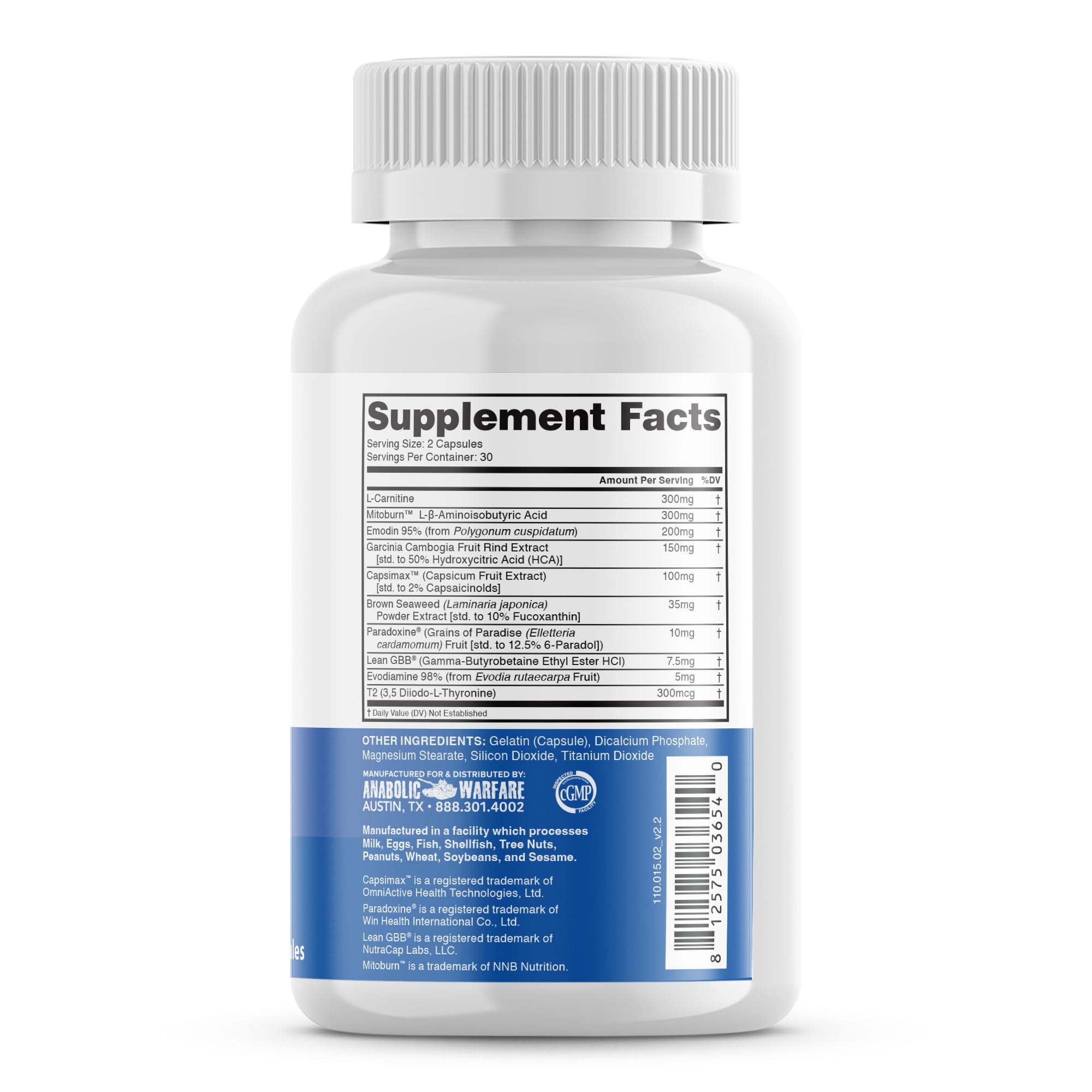 Non-stimulant thermogenic energy boost concept for Phena-Lean T2