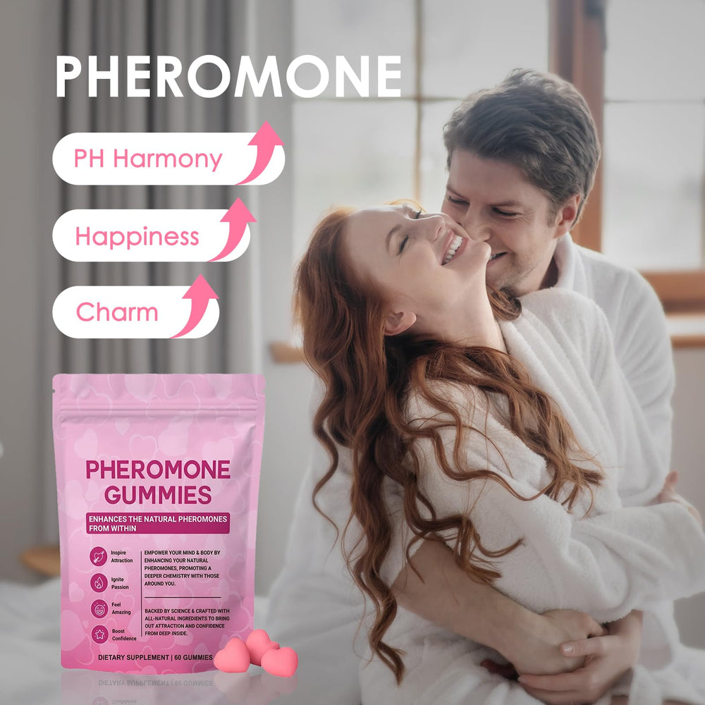 Bottle of Pheromone Gummies for Women with 60 gummies