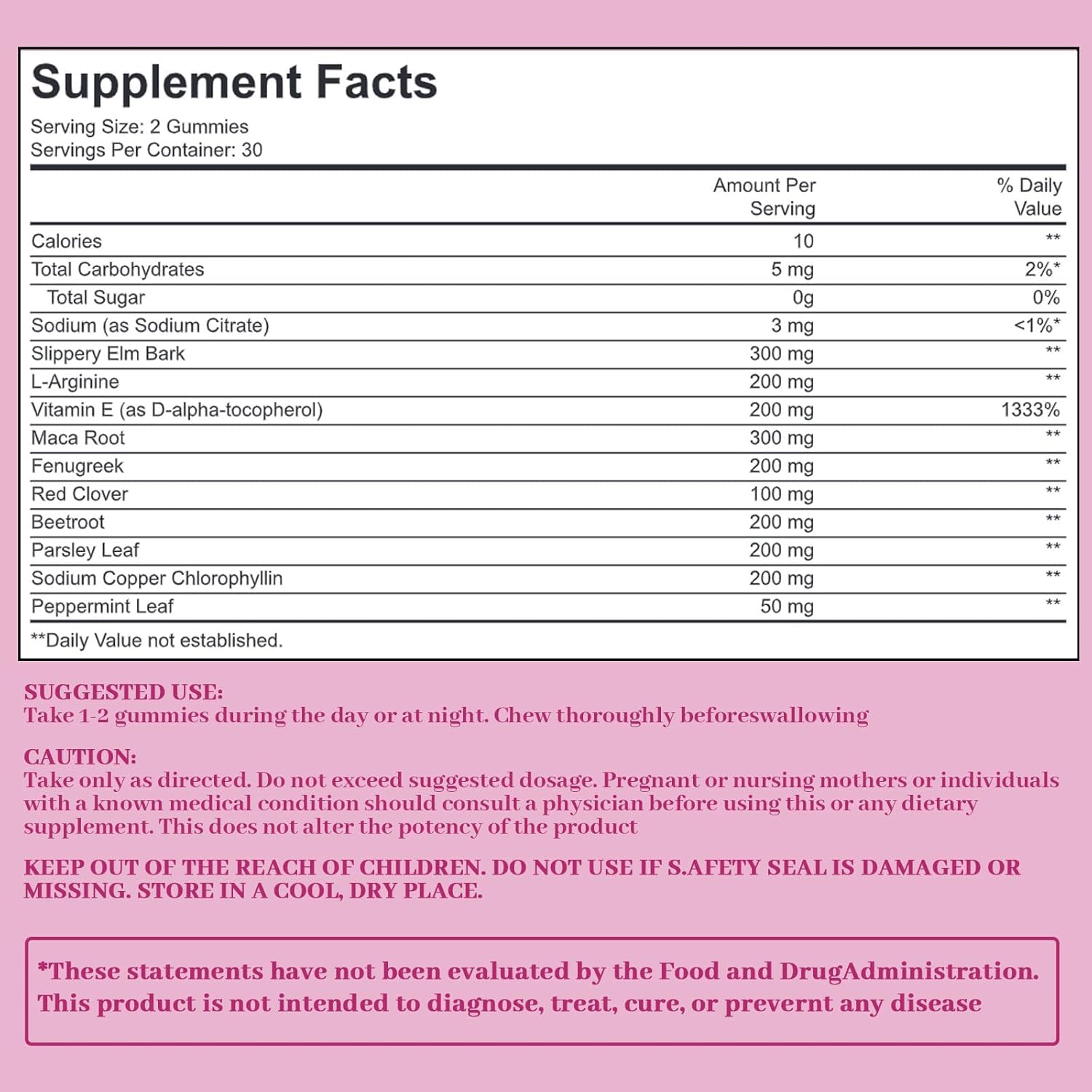 Vegan, non-GMO, gluten-free labeling for 60-count packaging