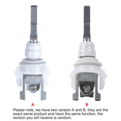 Close-up view of the link rod connection end