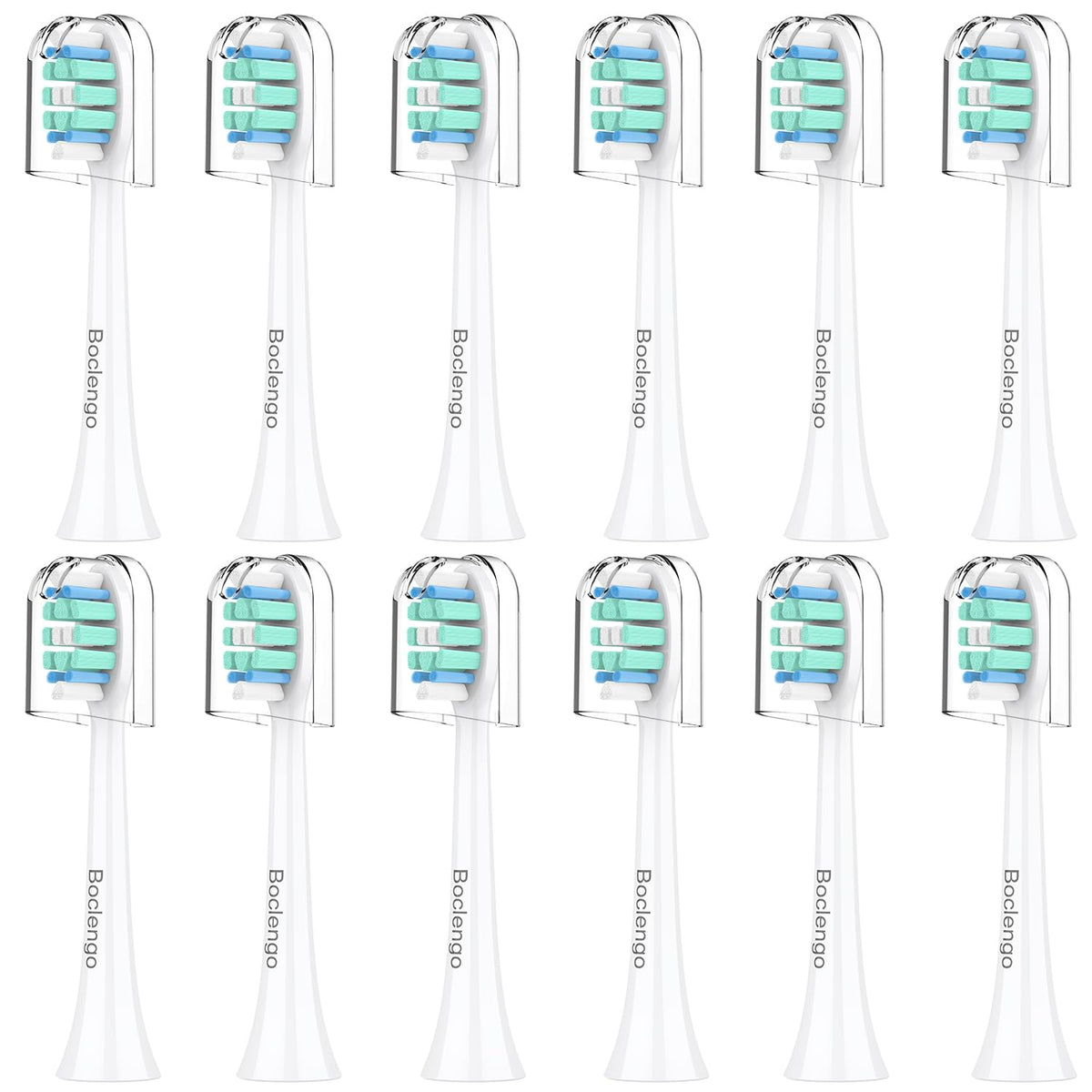 12-pack Philips Sonicare replacement heads compatible with C2, C1, and 4100