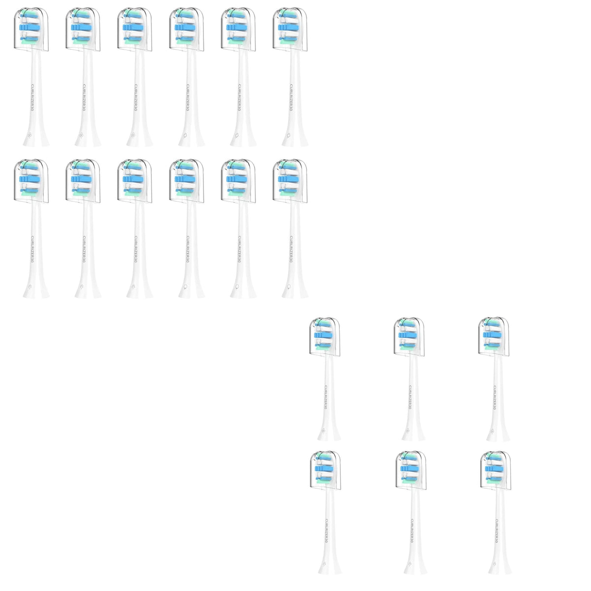 18-pack Philips Sonicare replacement heads – front view