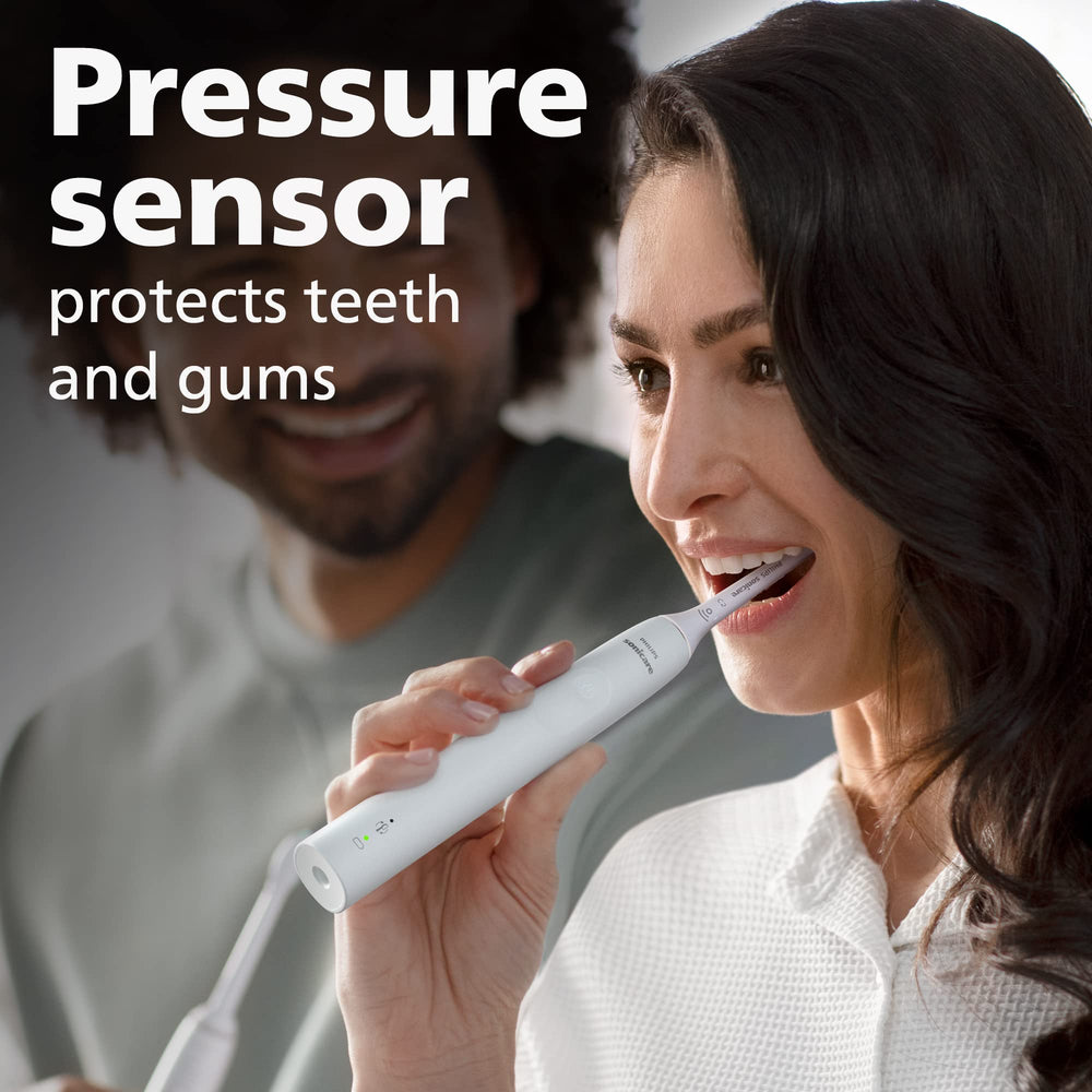 Side view showing ergonomic handle of Philips Sonicare 4100
