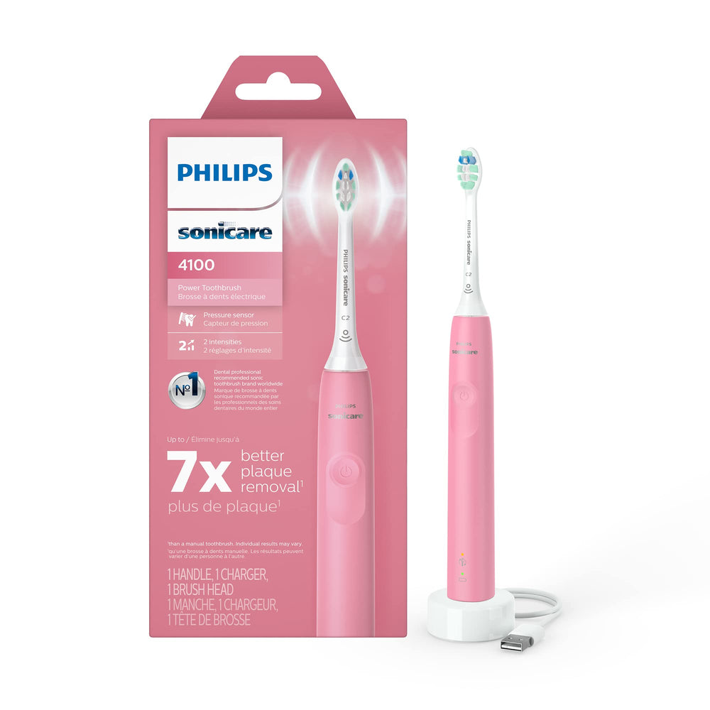 Deep pink Philips Sonicare 4100 handle