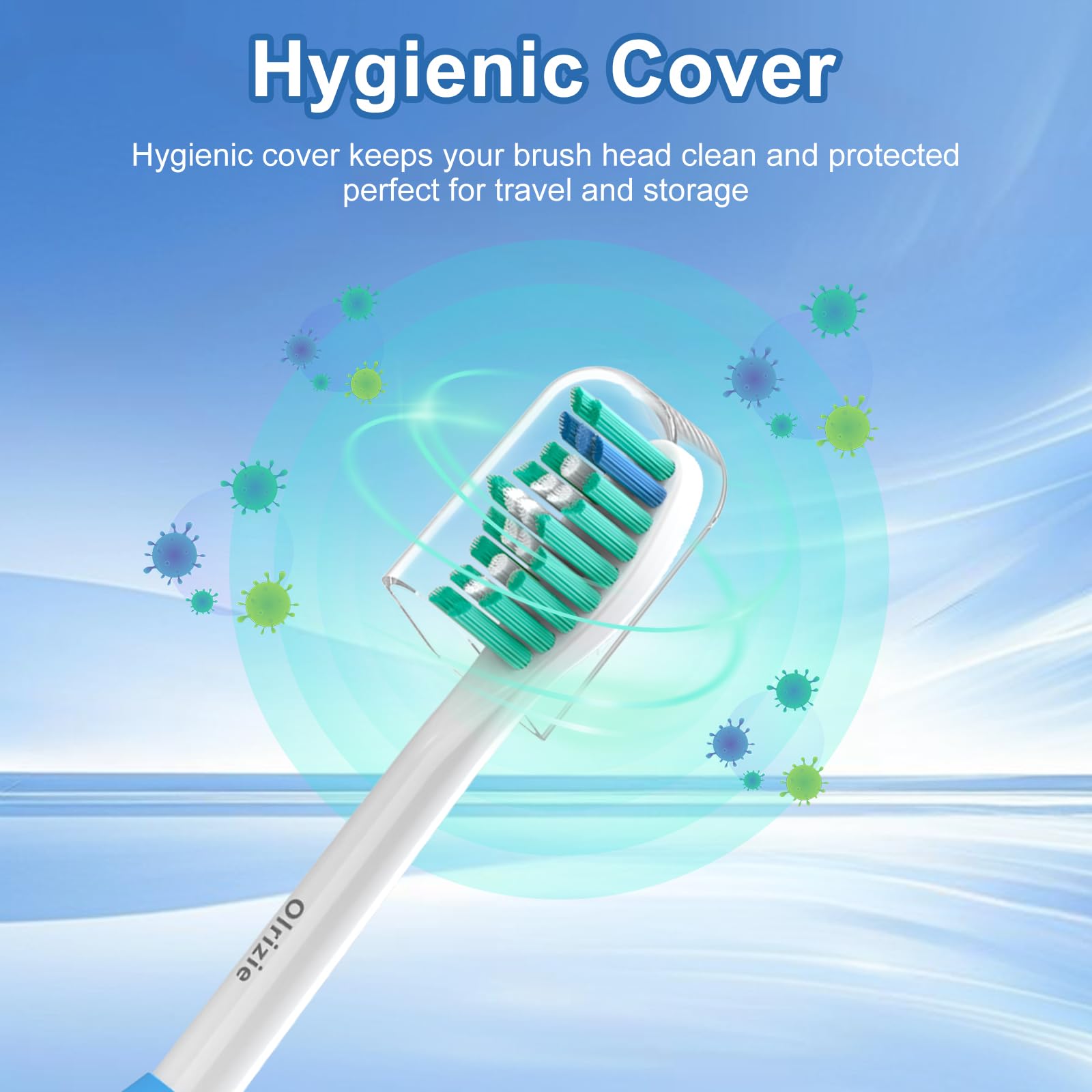 Replacement head cap to keep bristles straight