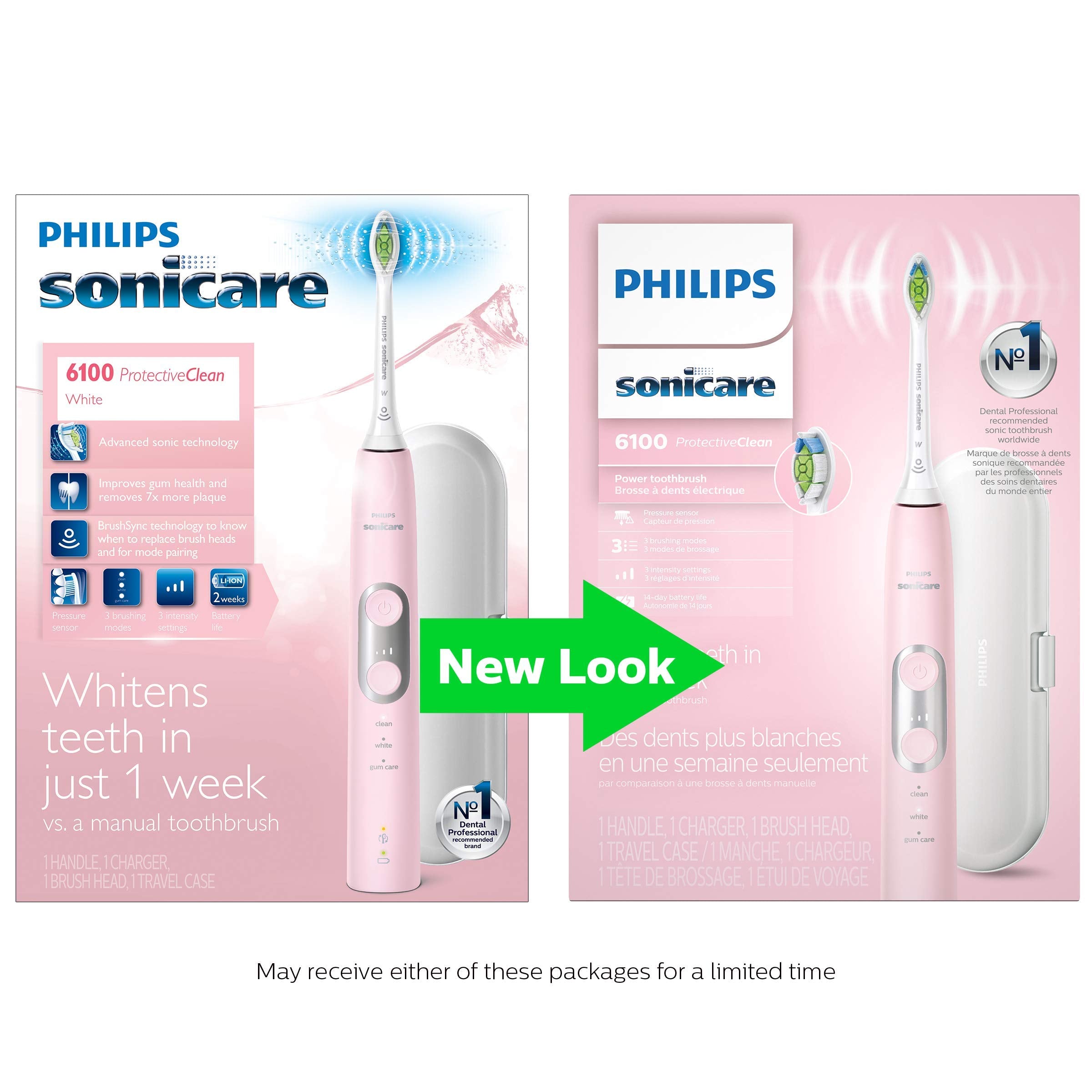 Gum Care mode on Pink ProtectiveClean 6100 with gentle brushing