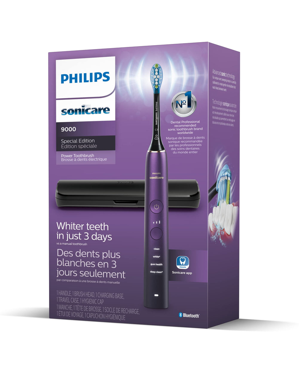 Bathroom setup featuring the Sonicare 9000 Special Edition in a stylish bathroom.