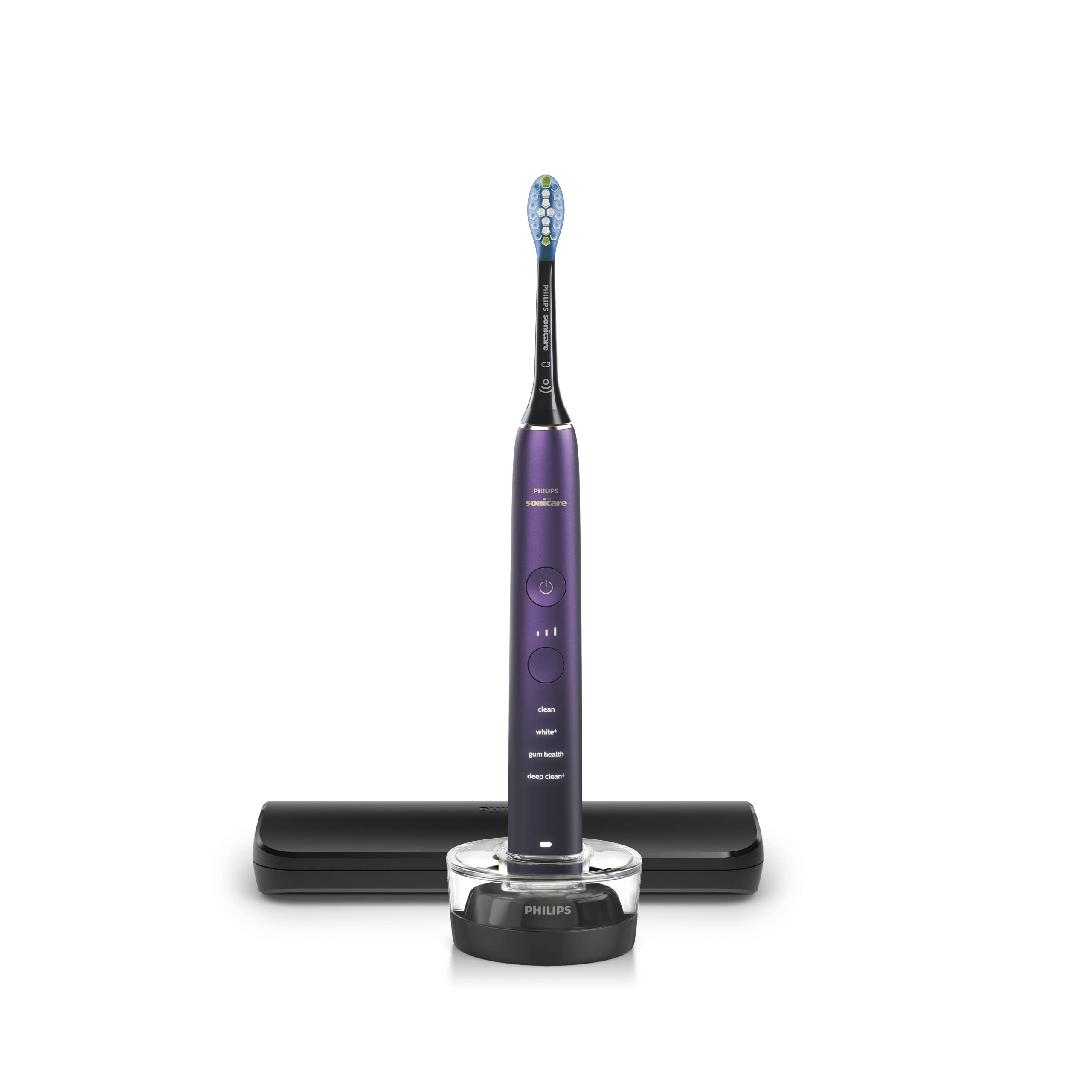 Illustration of the four modes and three intensities on the toothbrush.