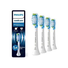 Philips Sonicare C3 Premium Plaque Defence brush heads in a white 4-pack