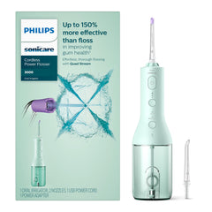 Philips Sonicare Cordless Power Flosser 3000 with Mint color and Quad Stream technology