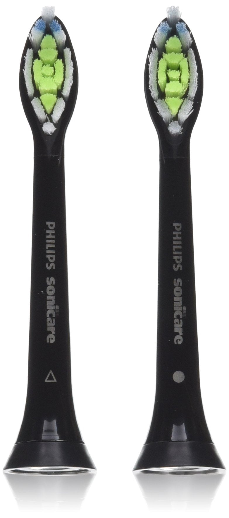 Philips Sonicare DiamondClean replacement brush heads in black, 2-pack (HX6062/94)