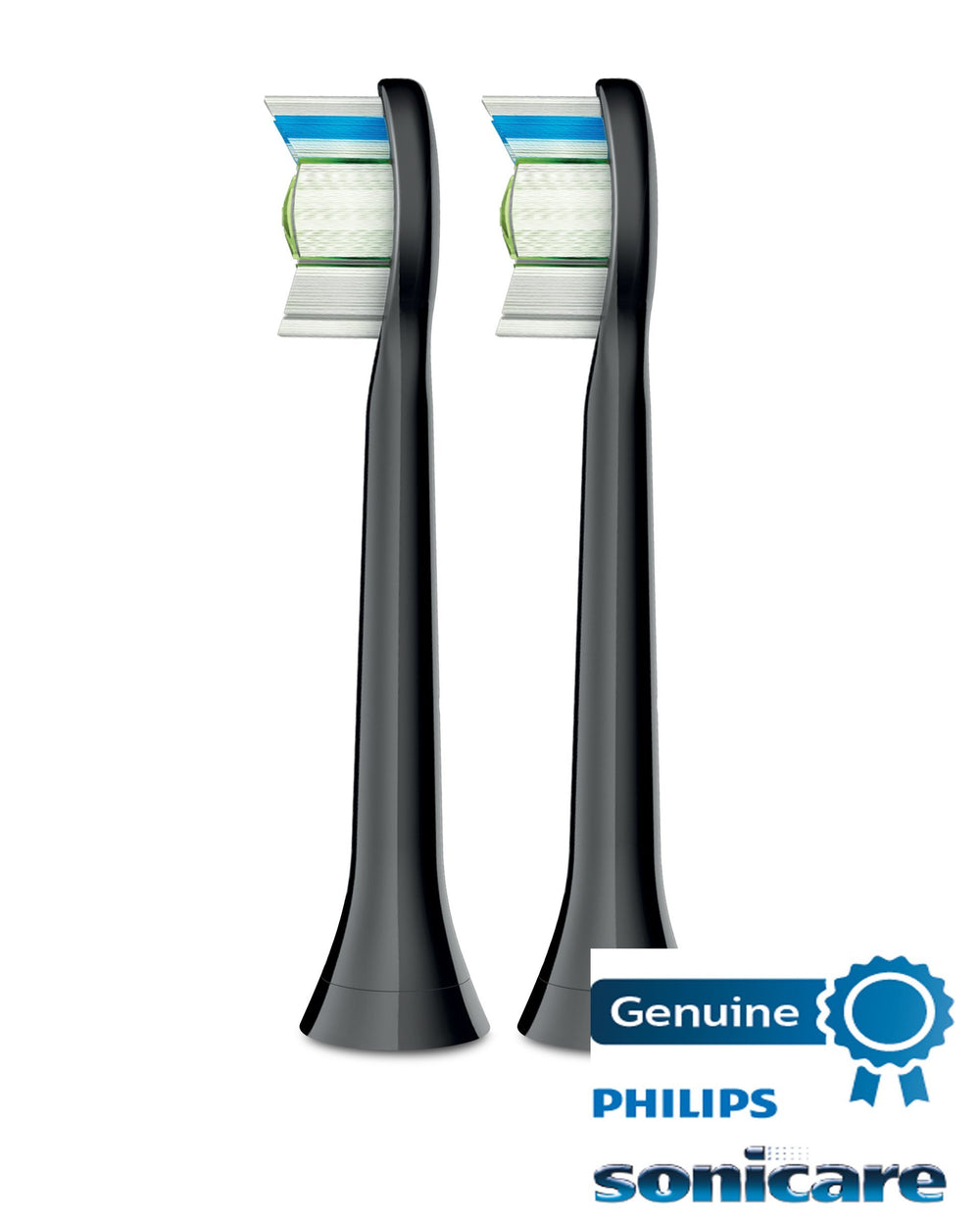 Close-up of Philips Sonicare DiamondClean brush head 2-pack