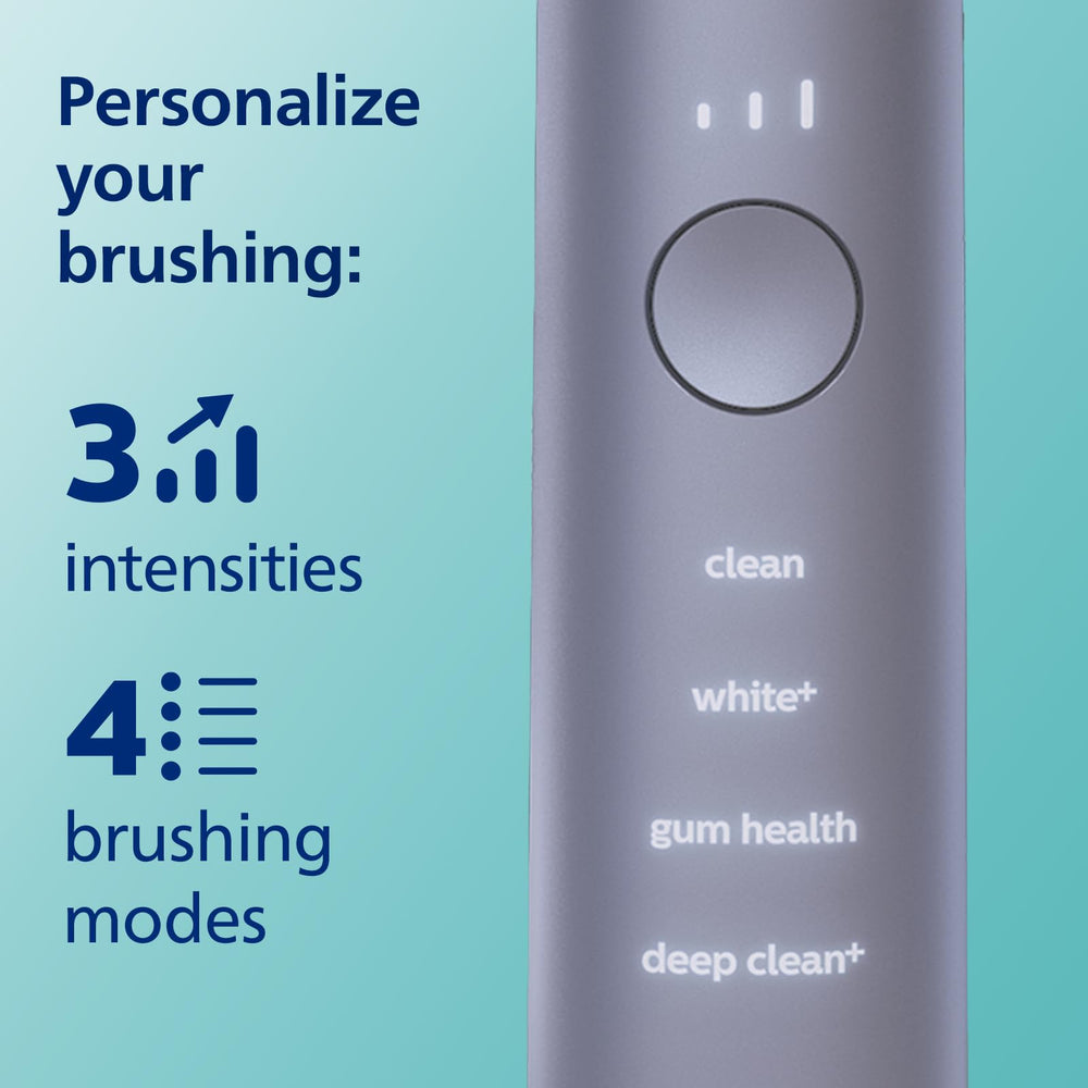 4 brushing modes and 3 intensity levels