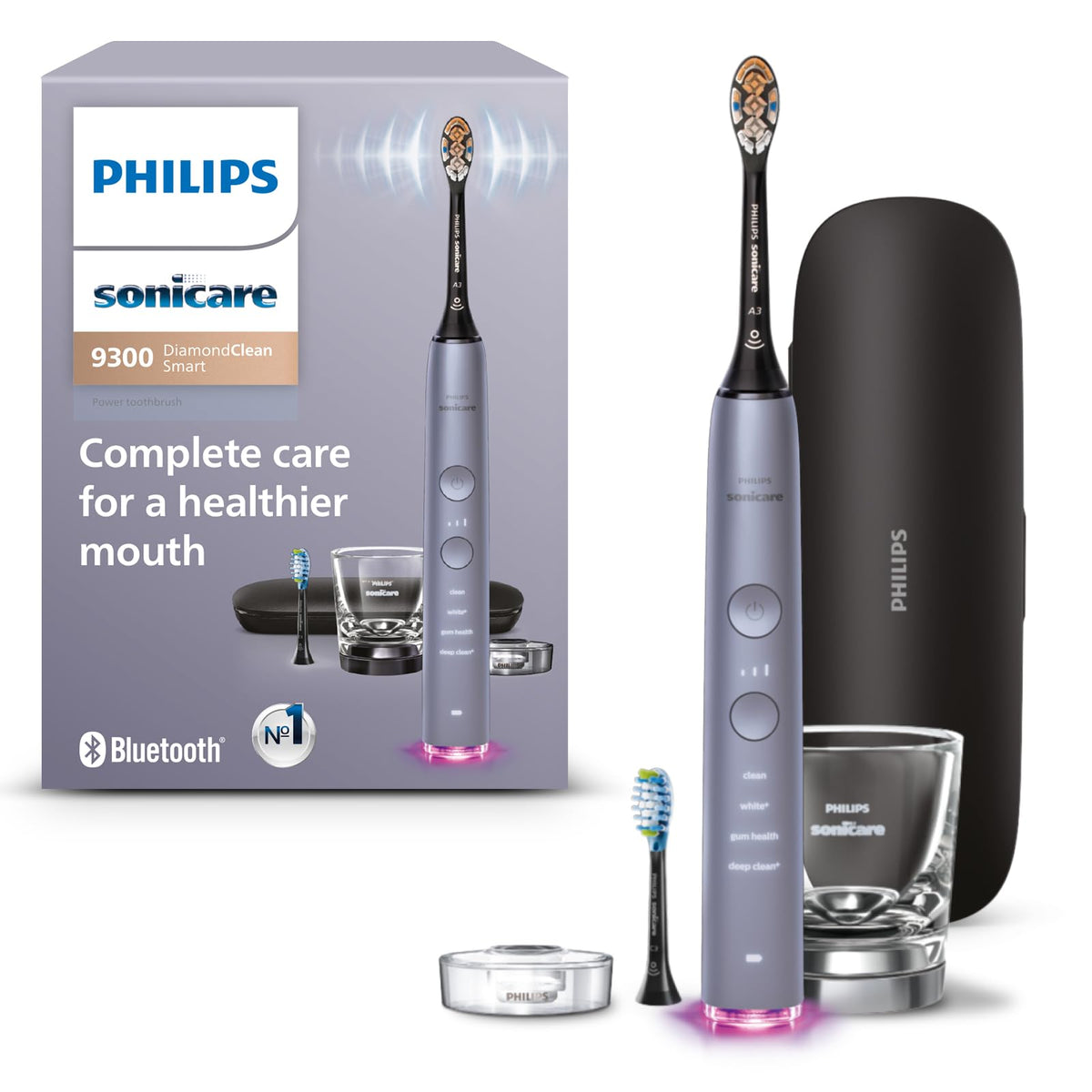 Philips Sonicare DiamondClean Smart 9300 toothbrush in grey HX9903/45