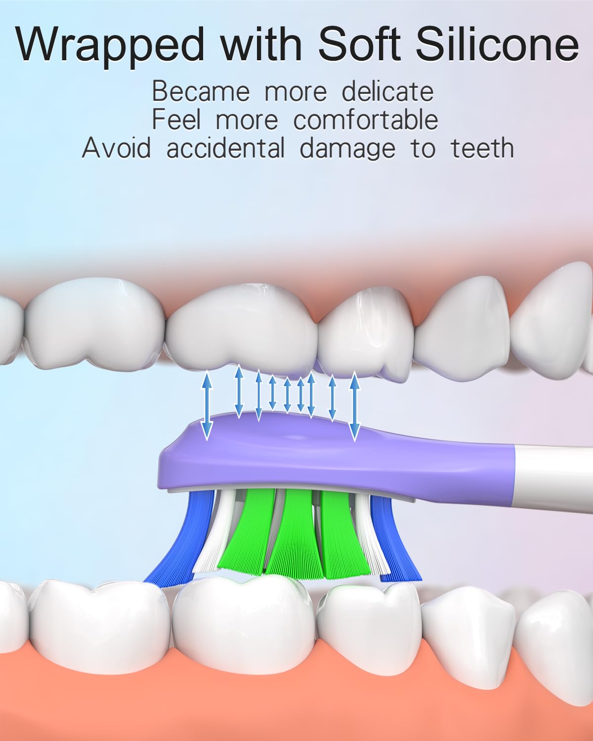 DuPont bristles on the replacement heads