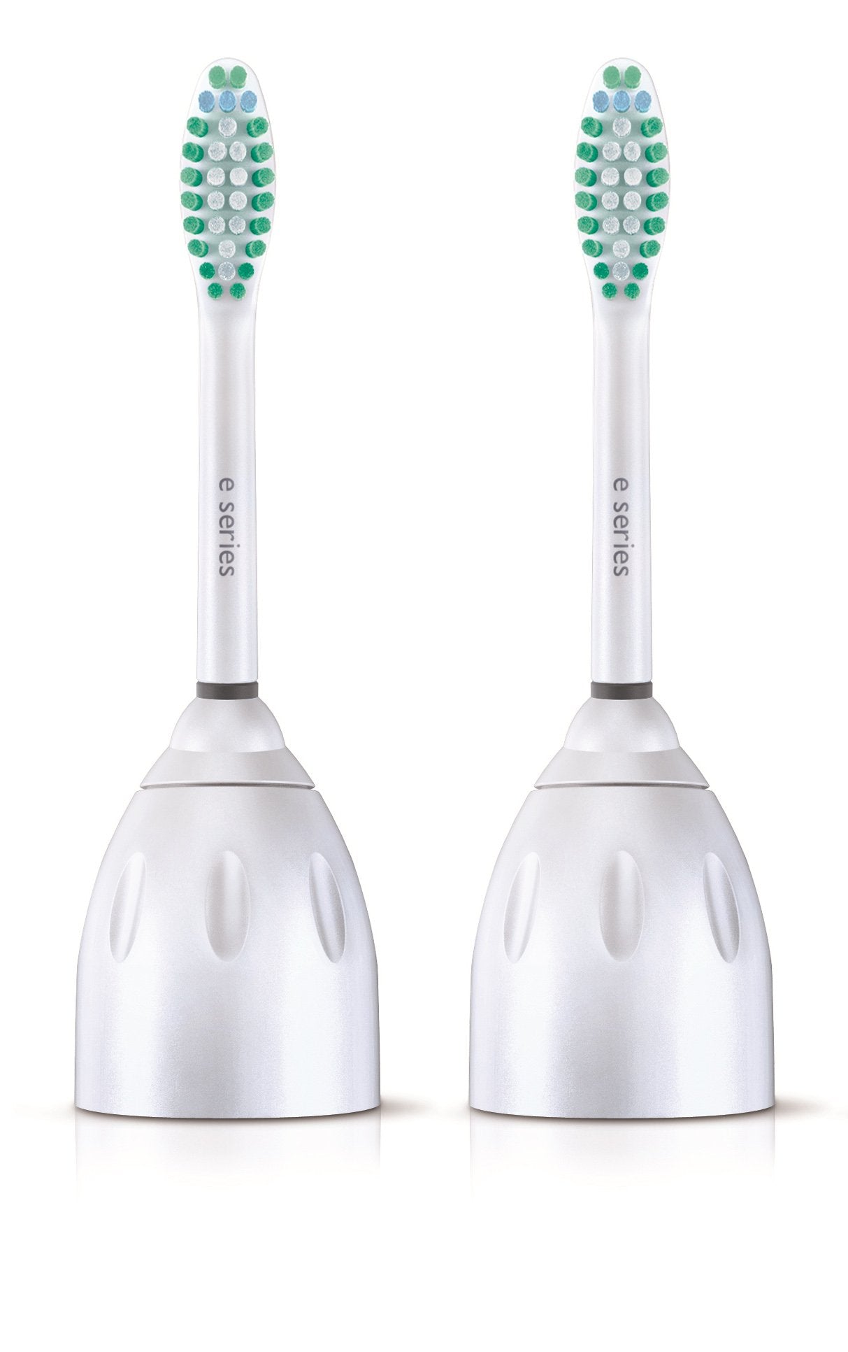 Philips Sonicare E-Series replacement heads white 2-pack front view HX7022/66