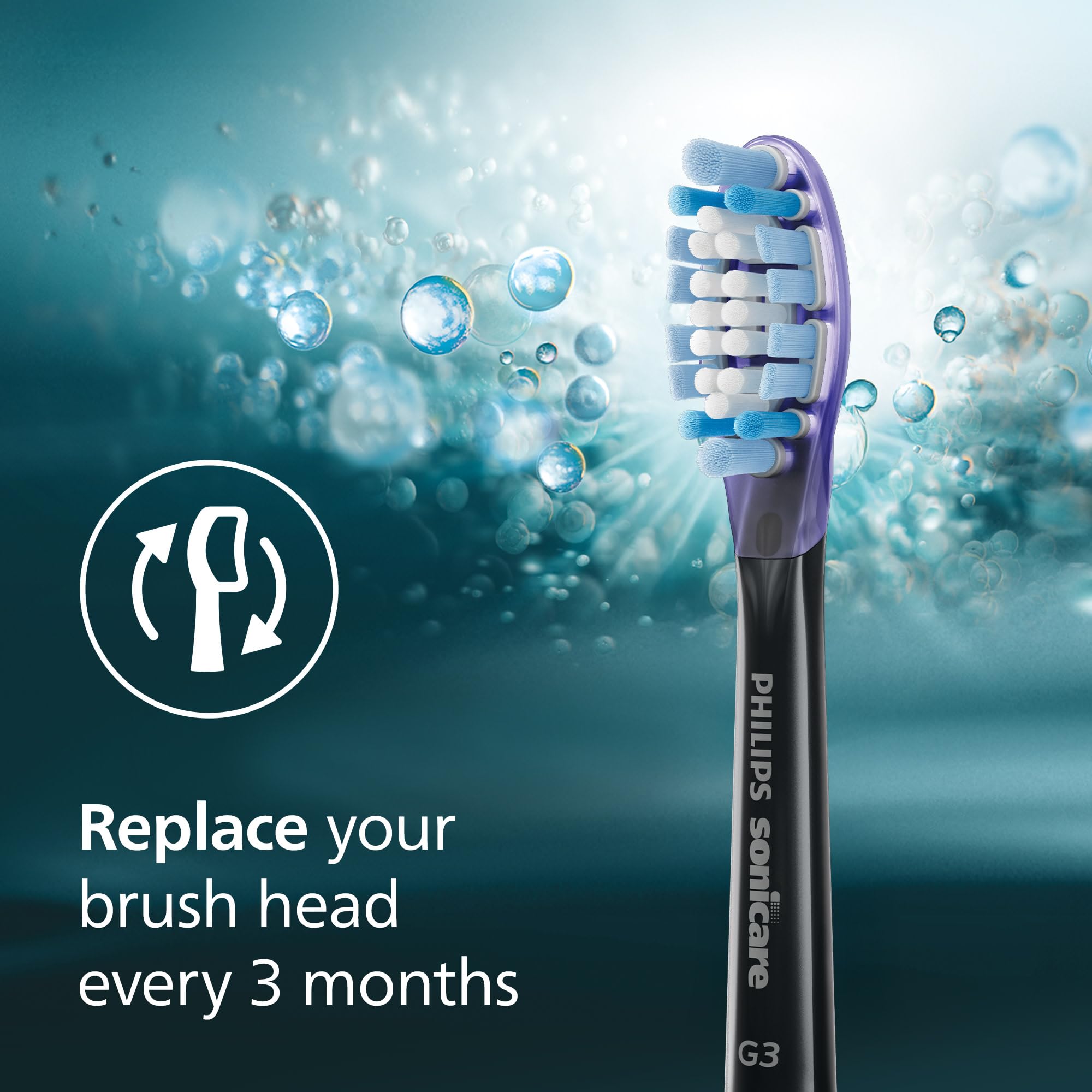 BrushSync replacement reminder icon for Philips Sonicare G3 heads