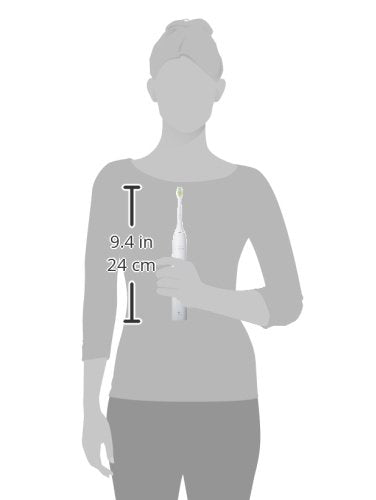 White Philips Sonicare toothbrush with deep-clean bristles