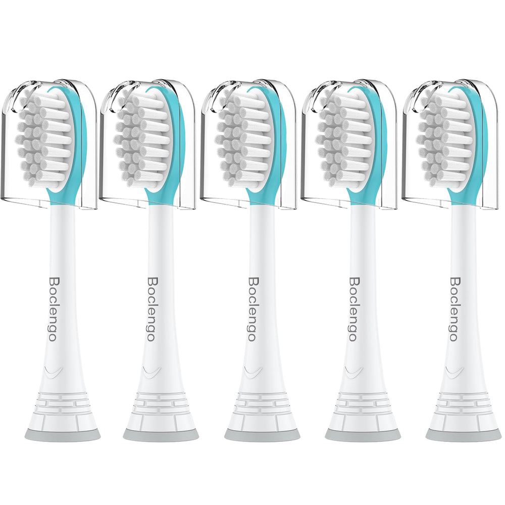 Five blue kids replacement brush heads for Philips Sonicare