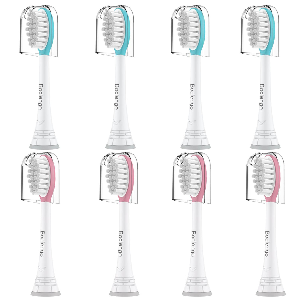 Hero image showing an 8-pack of Philips Sonicare kids replacement heads in blue and pink.