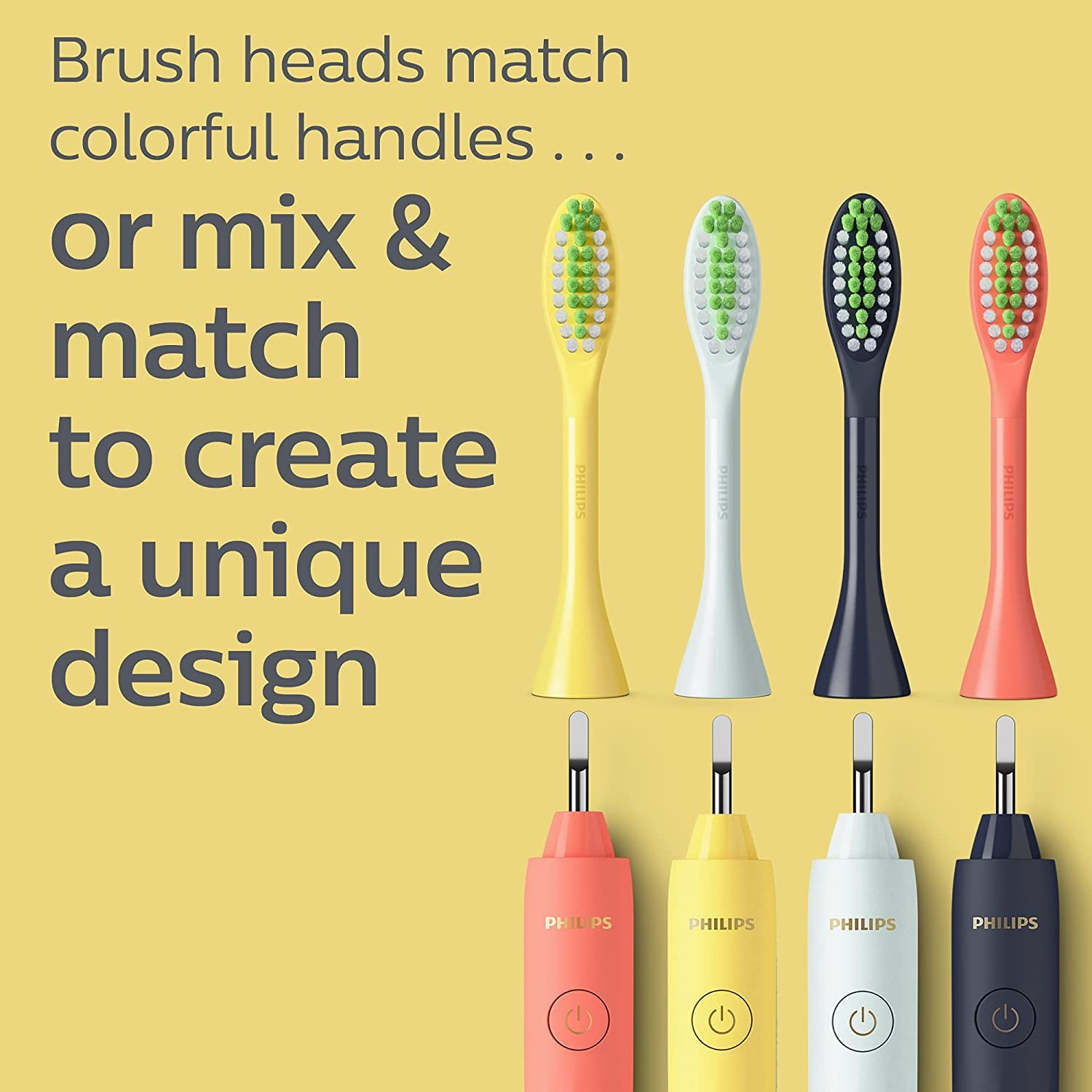 Packaging showing toothbrush, travel case and two brush heads
