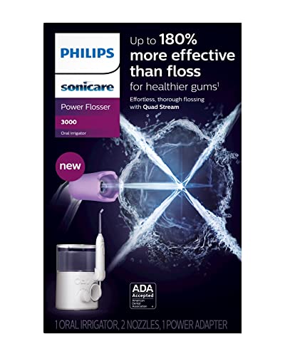 Close-up of the quad-stream nozzle on Philips Sonicare Power Flosser 3000