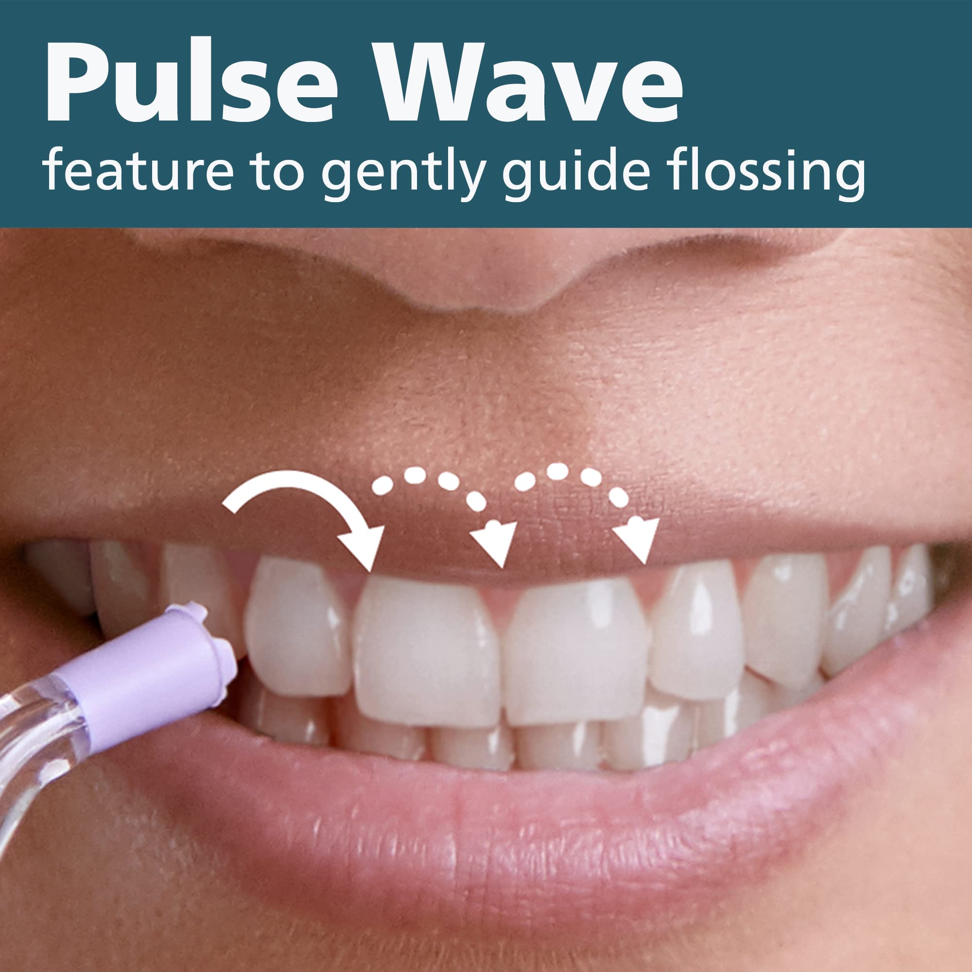 Quad-Stream water flow illustration on Philips Sonicare Power Flosser 3000