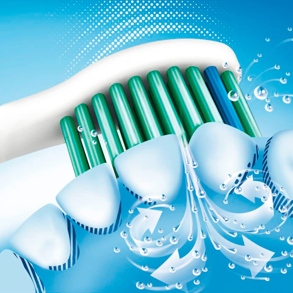 Reminder bristles indicating replacement every 3 months