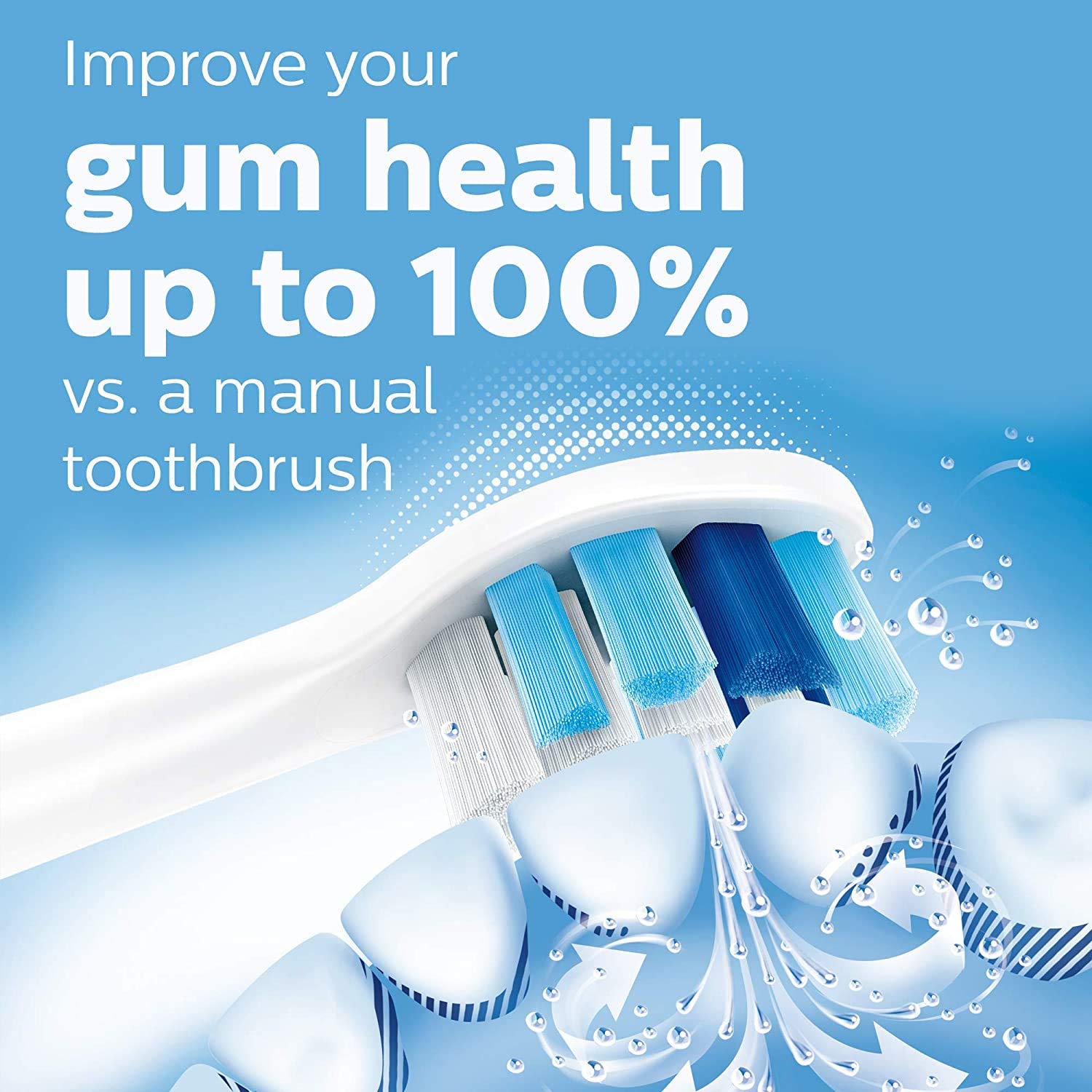 Side view of Philips Sonicare ProtectiveClean 5100 HX6850/60 in black