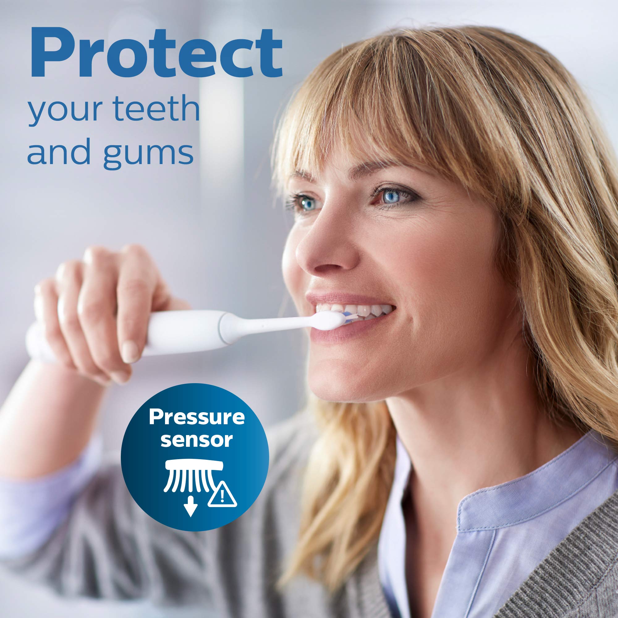 Modes display on ProtectiveClean 6100: Clean, White, Gum Care